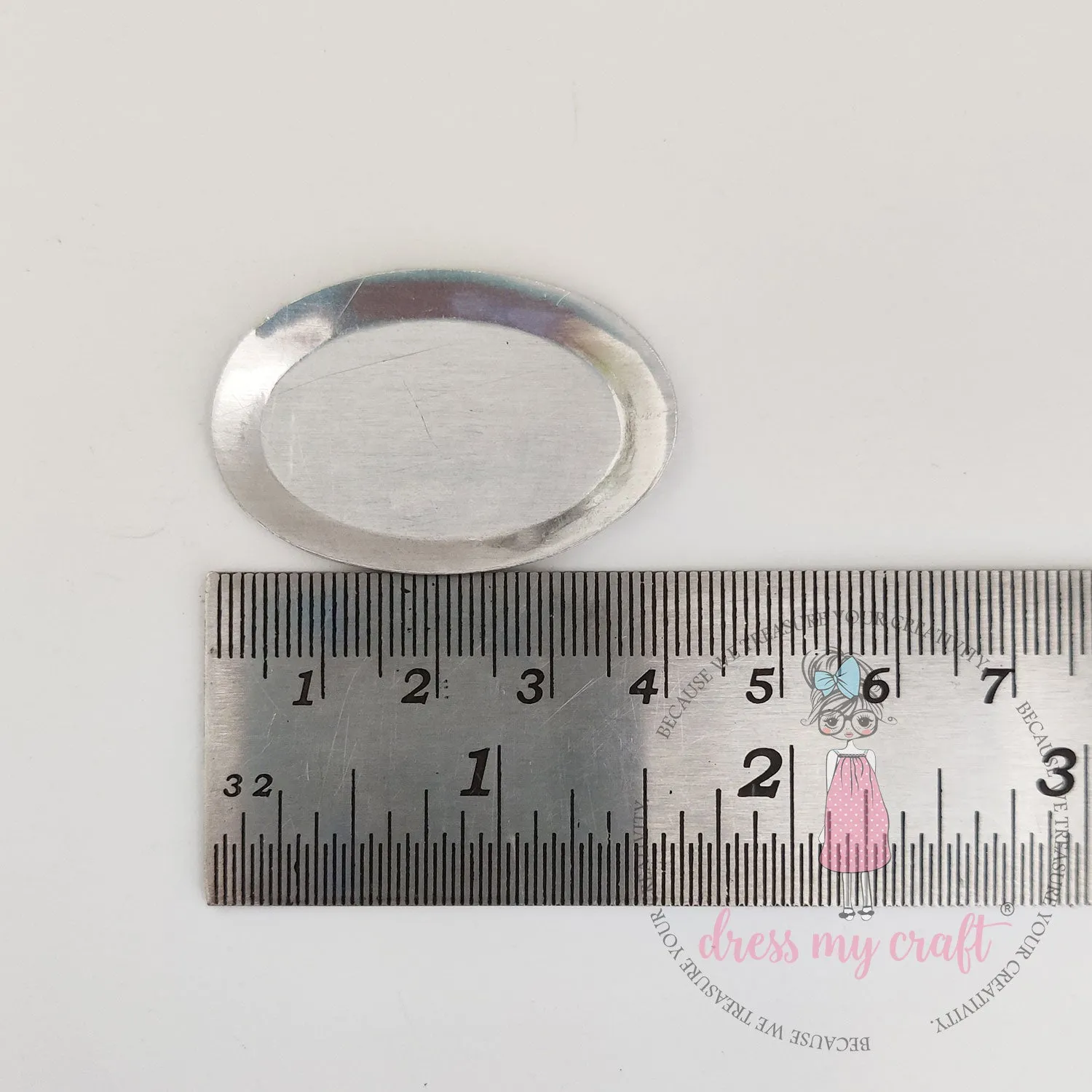 Miniature Metal Oval Platter