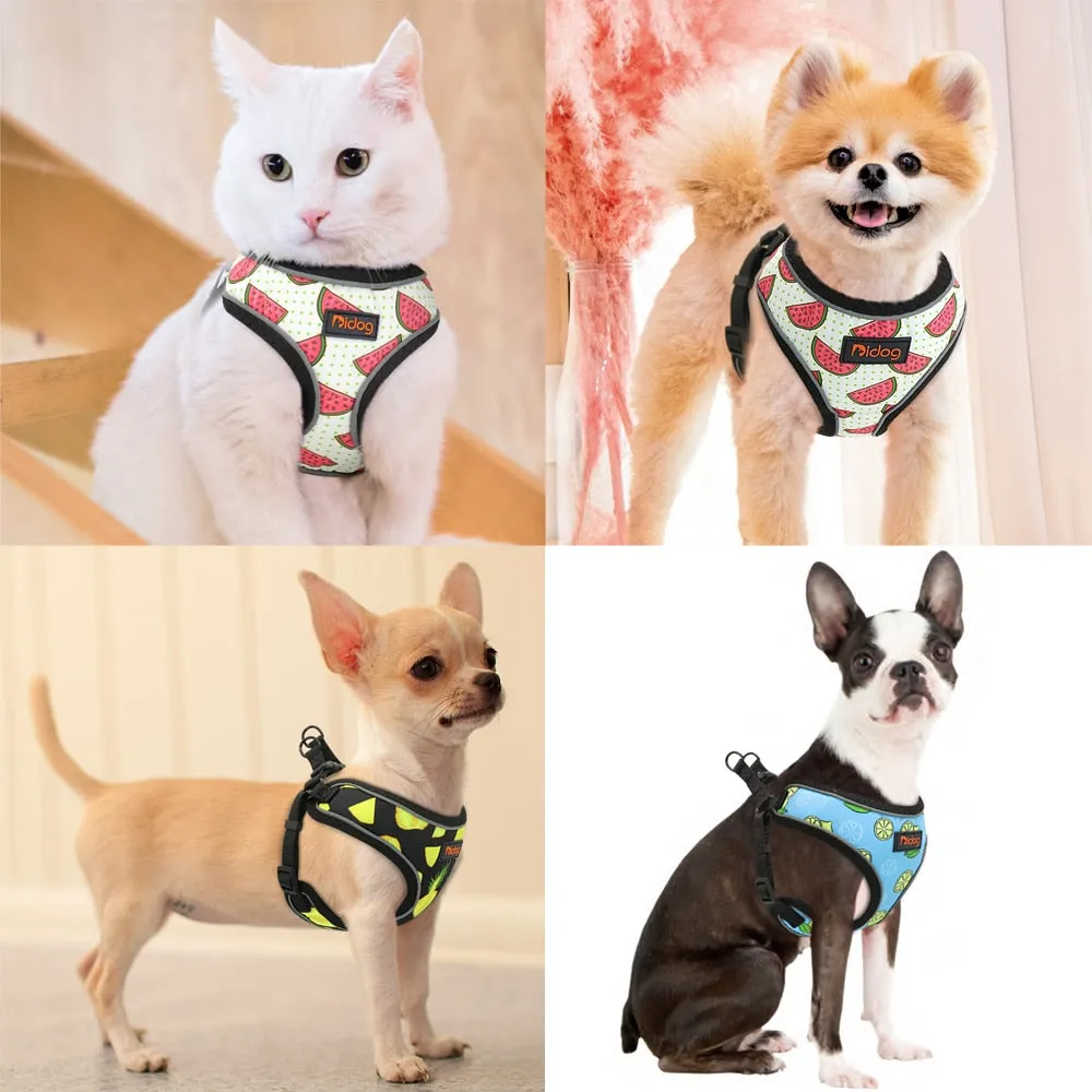 Printed Nylon Reflective Pet Harness Vest