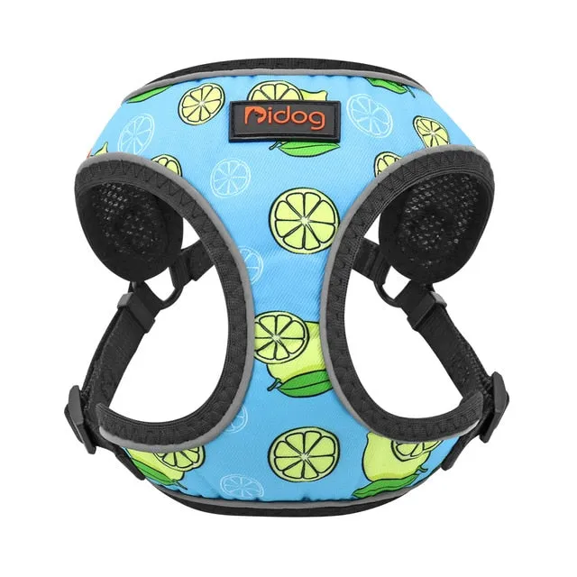 Printed Nylon Reflective Pet Harness Vest