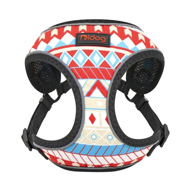 Printed Nylon Reflective Pet Harness Vest