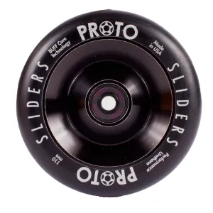Proto Wheels Classic Full Core Sliders - Black On Black (Pair)