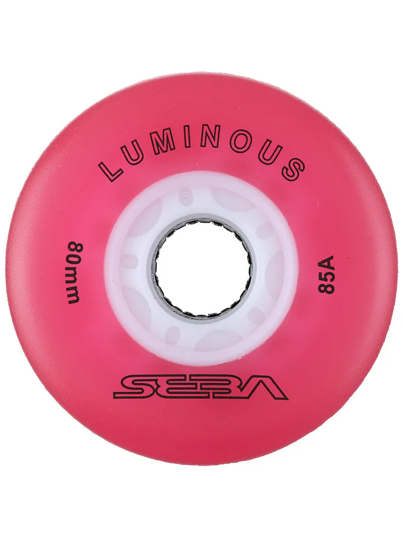 Seba Luminous LED Wheels 76mm/85a Multiple Colors 4-Pack - Sale