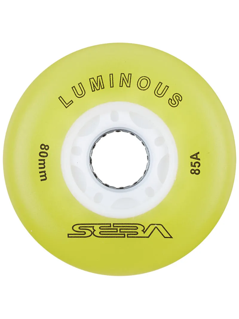 Seba Luminous LED Wheels 76mm/85a Multiple Colors 4-Pack - Sale