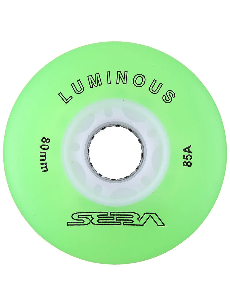 Seba Luminous LED Wheels 76mm/85a Multiple Colors 4-Pack - Sale