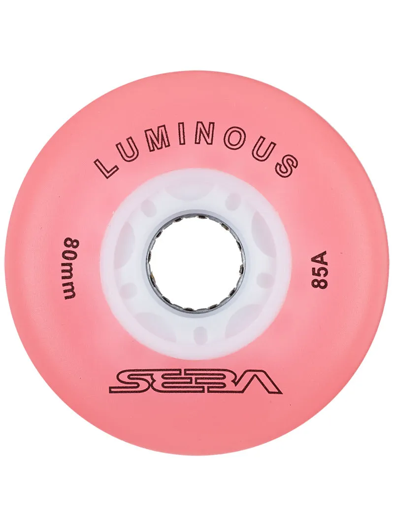 Seba Luminous LED Wheels 76mm/85a Multiple Colors 4-Pack - Sale