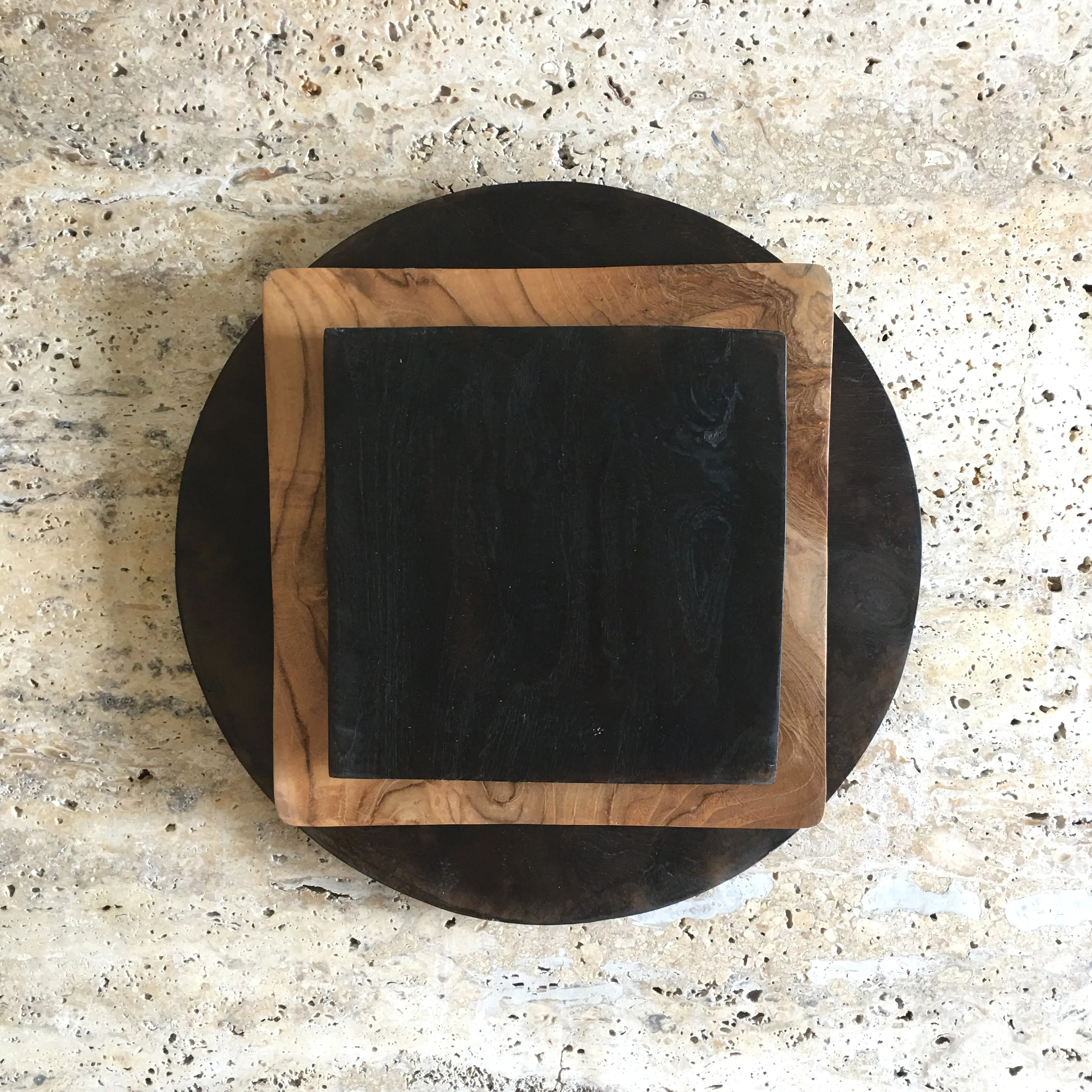 Teak Platters - Set of 3