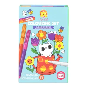 Tiger Tribe Colour Change Colouring Set - Garden Friends