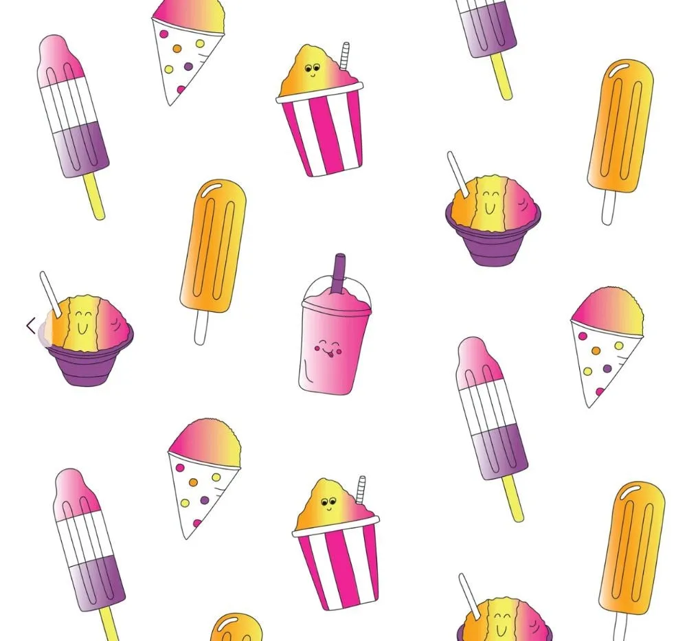 Zipper Footie Pink Ice Cones